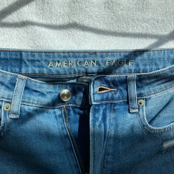 AMERICAN EAGLE RIPPED MID-RISE 90'S STRAIGHT JEAN - Picture 3 of 3